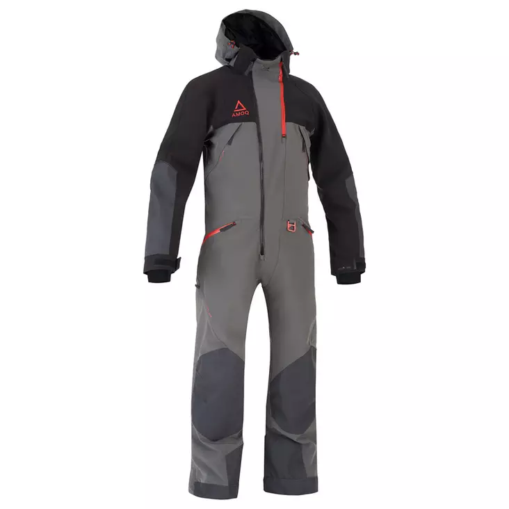 AMOQ Flex snöskoteroverall, svart/grå/röd - Skoteroveraller - 645-23140496-0 - 2