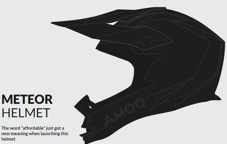 AMOQ Meteor barnhjälm, svart - Snöskoterhjälmar - 645-22160300-0 - 1