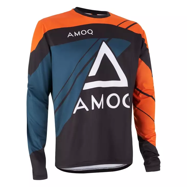 AMOQ Snowcross racingtröja, svart/orange - Skoterjackor - 645-22061608-0 - 1