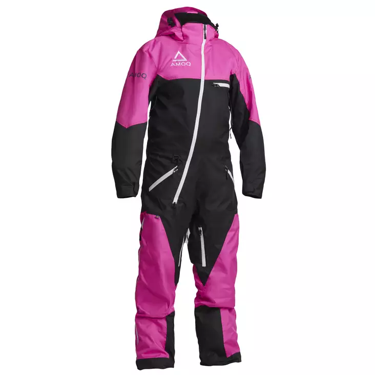 AMOQ Void damer fodrad skoteroverall, svart/rosa - Skoteroveraller - 645-22152006-0 - 1