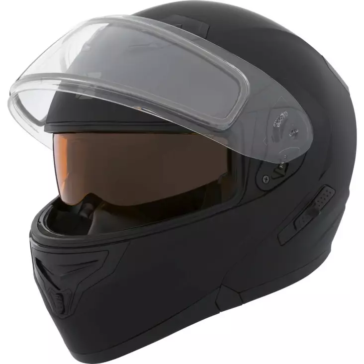 Skoterhjälm med elektrisk visir CKX Flex RSV, mattsvart - Snöskoterhjälmar - 58-8000-0 - 1