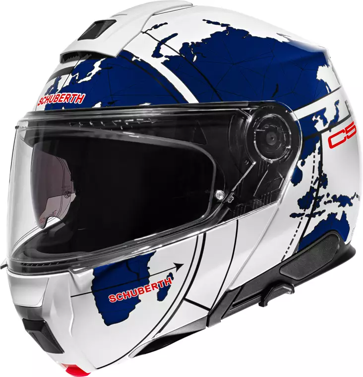 Schuberth Öppningsbar Hjälm C5 Globe Blå - MC öppningsbara och öppna hjälmar - 51-2300 - 1