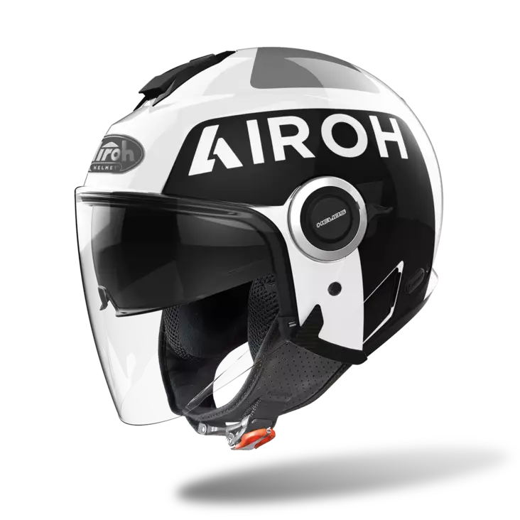 Öppen hjälm Airoh Helios Up, vit - MC öppningsbara och öppna hjälmar - 57-2280 - 1