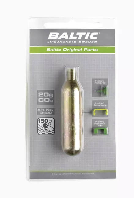 Baltic C02 patron 20g - Reservdelar till räddningsvästar - 128-4-2420 - 1