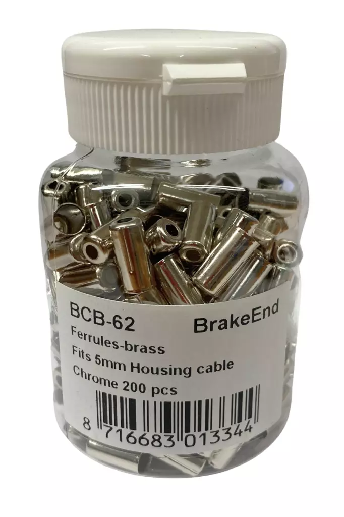 Bromskabelhylsor erbjuder hållbarhet och enkel användning för cykelns bromssystem. Denna förpackning med bromskabelhylsor är utmärkt för professionell användning i verkstäder, där ett större antal högkvalitativa och pålitliga delar behövs. Egenskaper: Diameter: 5 mm Färg: Silver Förpackning: 200 st verkstadspack - Övriga delar till vajrar - BBB0283409059720 - 2
