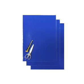 Blackbird Klisterark blå 47x33cm (3st) - Motocross nummerdekaler - 381-505170 - 1