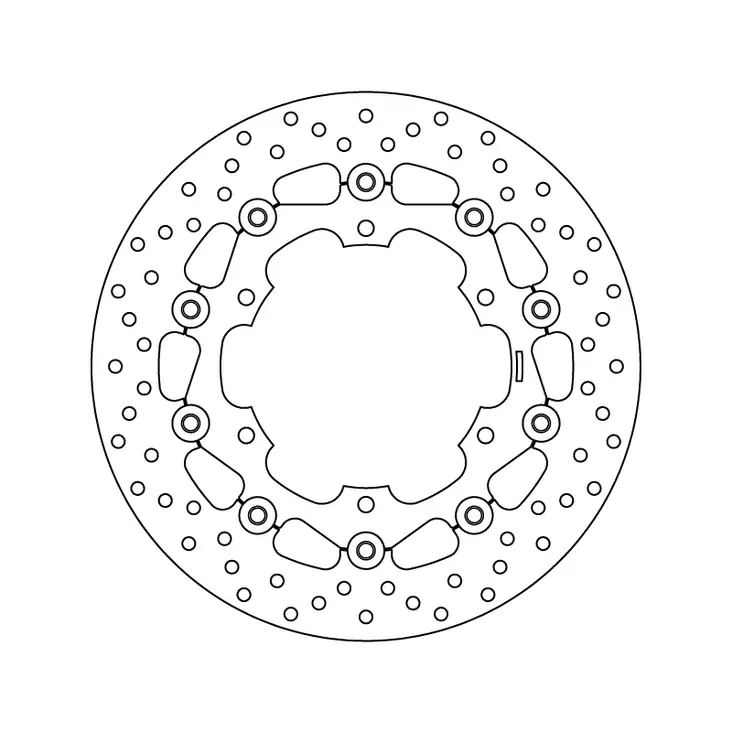 Brembo Bromsskiva Serie Oro floating - MC Bromsskivor - 232-78B40830 - 1