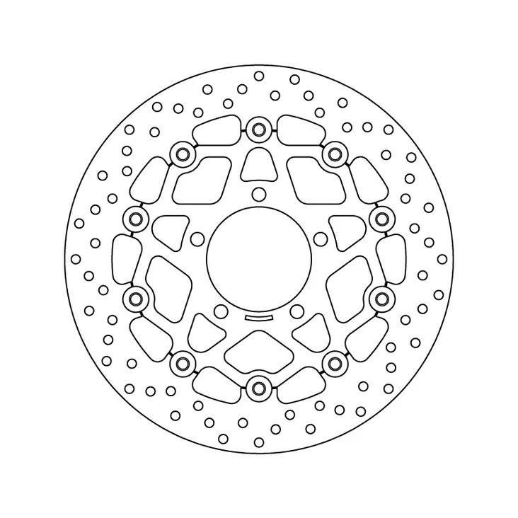 Brembo Bromsskiva Serie Oro floating - MC Bromsskivor - 232-78B40840 - 1