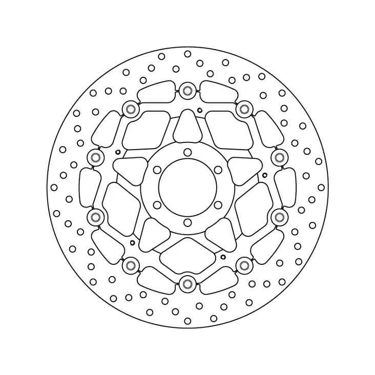 Brembo Bromsskiva Serie Oro floating - MC Bromsskivor - 232-78B40870 - 1