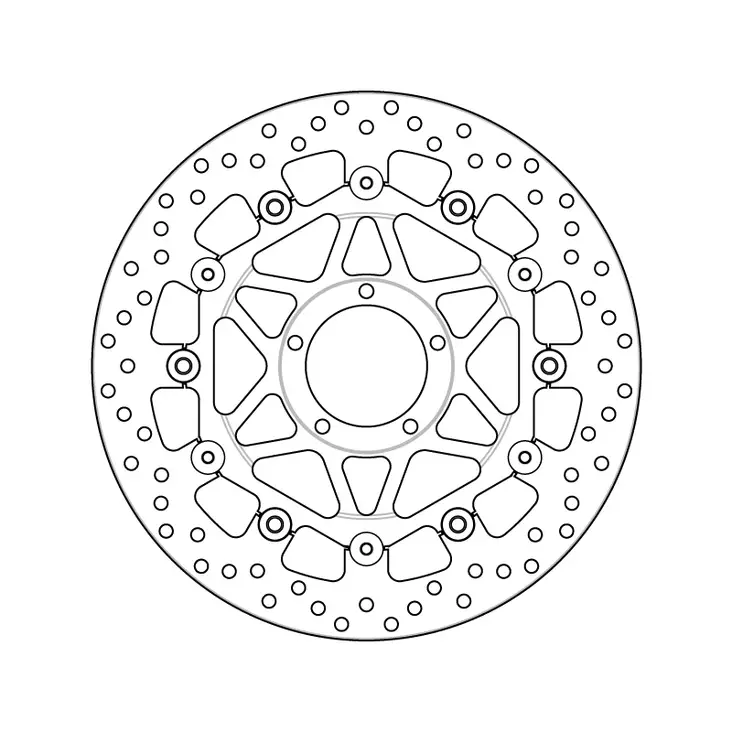 Brembo Bromsskiva Serie Oro floating - MC Bromsskivor - 232-78B40890 - 1