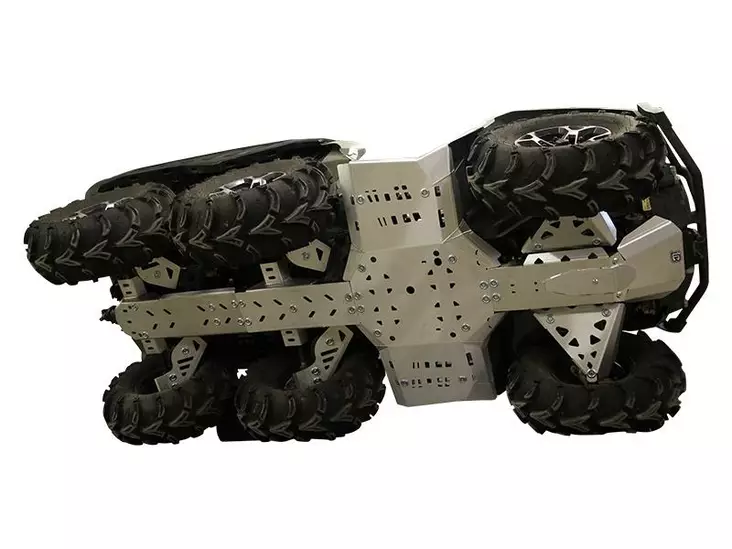 Skid plate full set (aluminium): CanAm G2 Outlander 6x6: (2013-2016) - ATV aluminium hasplåtar - 0220300 - 1