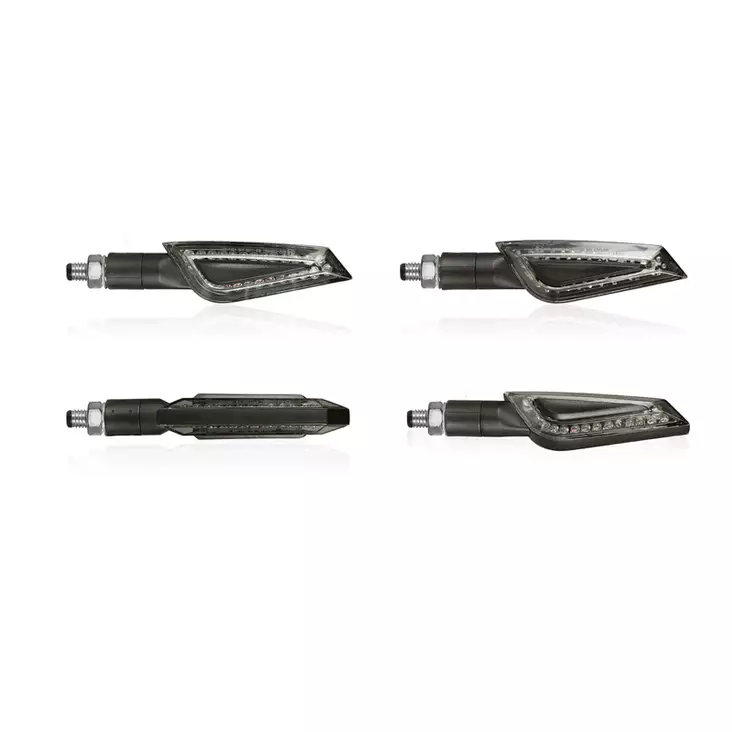 Chaft Shelter LED indicator, black - MC Blinkers - IN223-2020 - 1