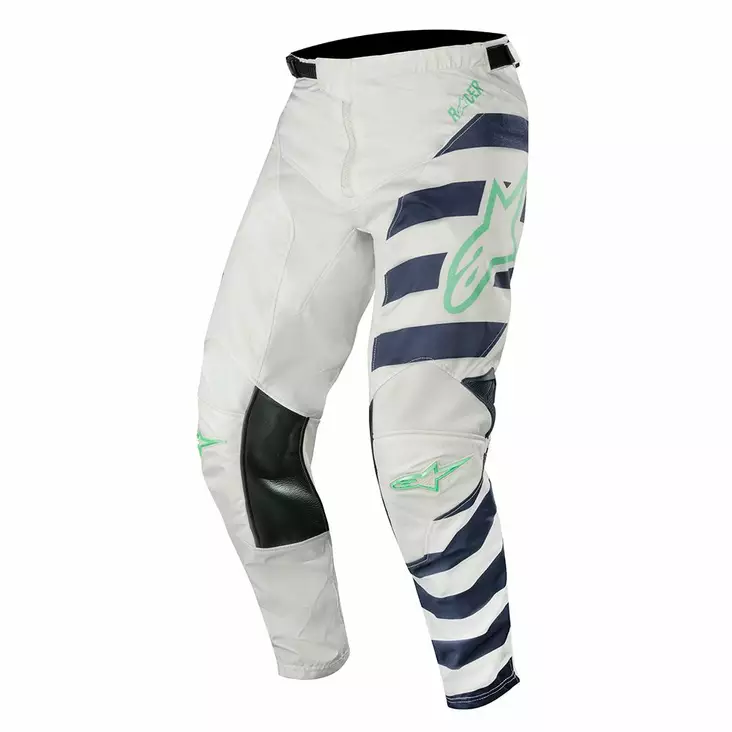 Crossbyxa Alpinestars Racer Braap, grå/mörkblå/cyan - Crossbyxor - D247900 - 1