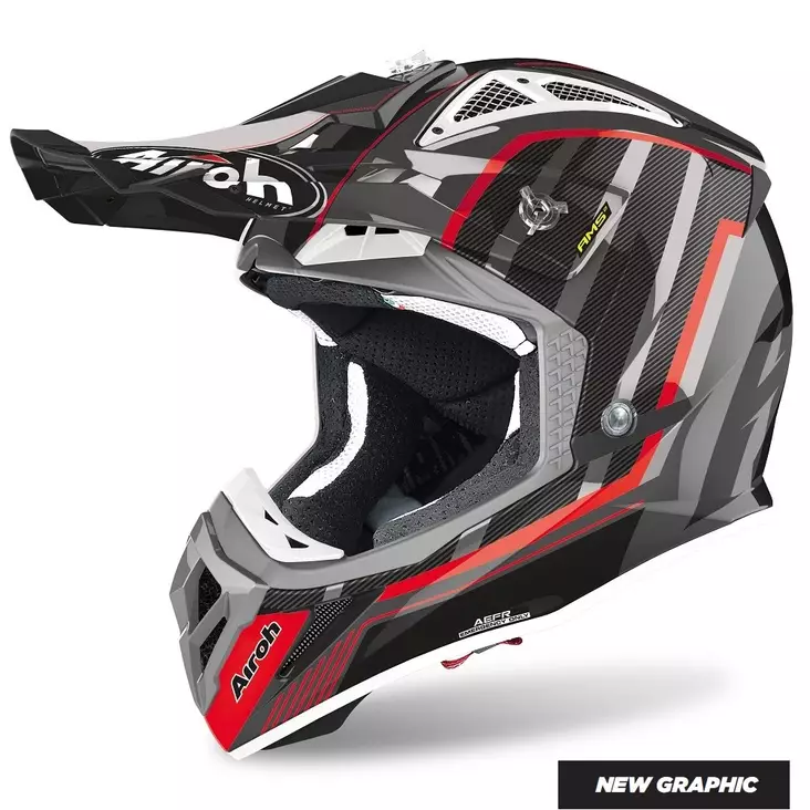 Crosshjälm Airoh Aviator 2.3 AMSS Glow, svart chrome - Crosshjälmar - 57-2011-0 - 1