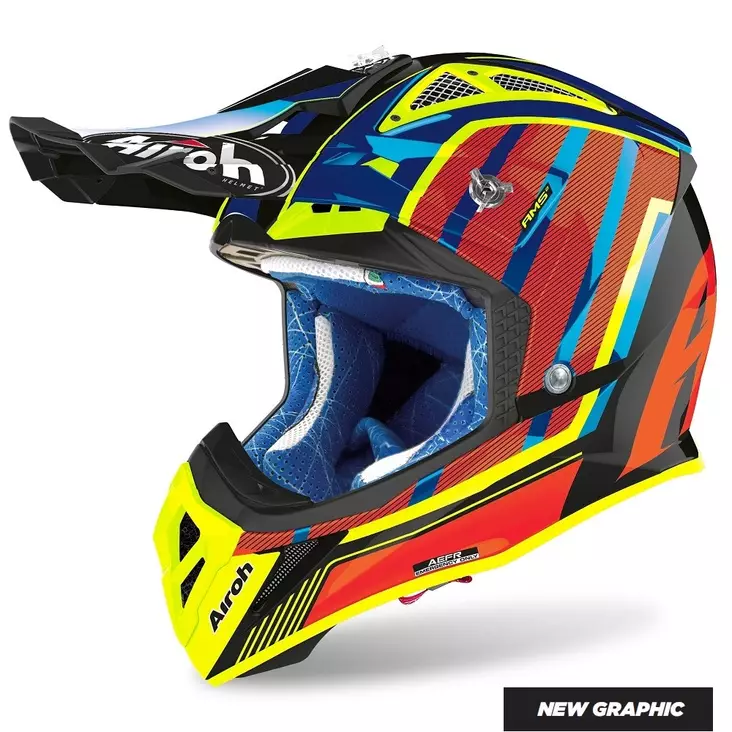 Crosshjälm Airoh Aviator 2.3 AMSS Glow, orange chrome - Crosshjälmar - 57-2010-0 - 1