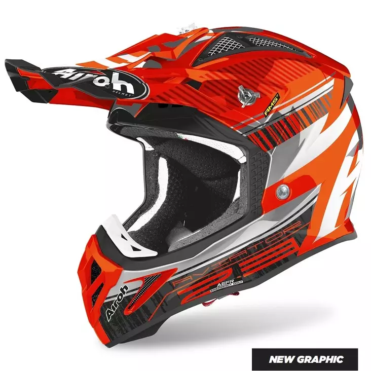 Crosshjälm Airoh Aviator 2.3 AMSS Novak, orange chrome - Crosshjälmar - 57-2003-0 - 1