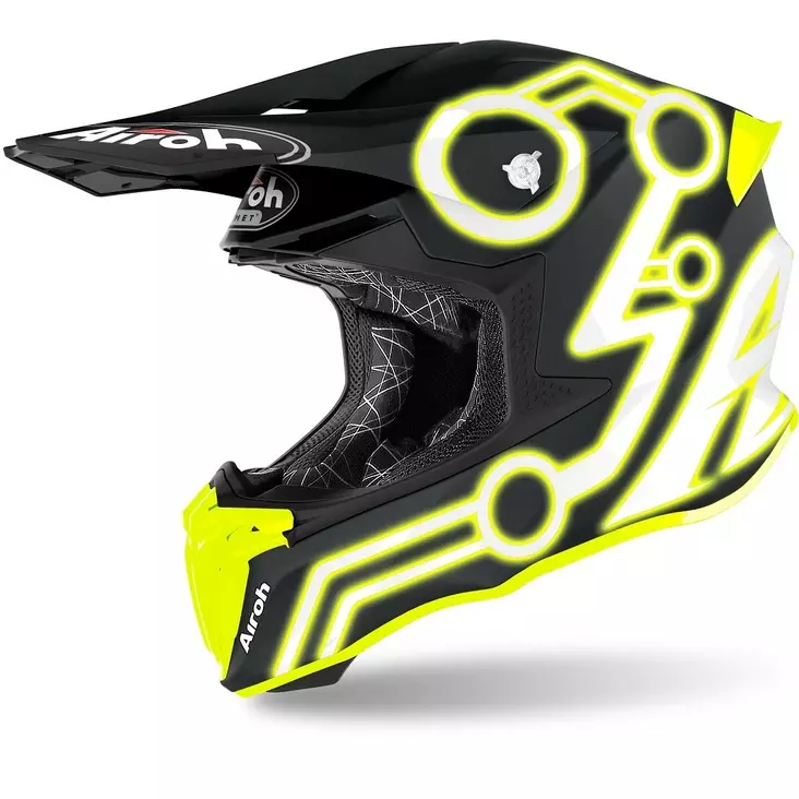 Crosshjälm Airoh Twist 2.0 Neon, gul matt - Crosshjälmar - 57-2063-0 - 1