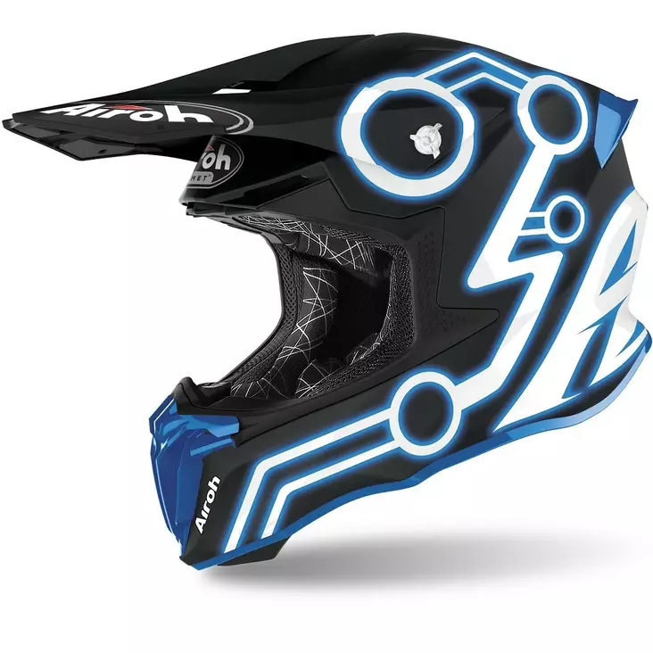 Crosshjälm Airoh Twist 2.0 Neon, azure matt - Crosshjälmar - 57-2061-0 - 1