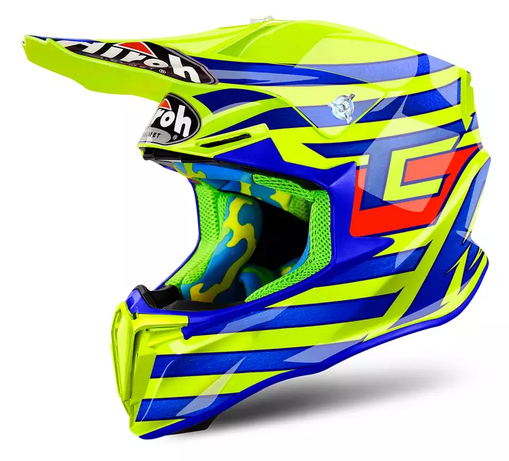 Crosshjälm Airoh Twist Cairoli Qatar, gul - Crosshjälmar - 57-8017-0 - 2