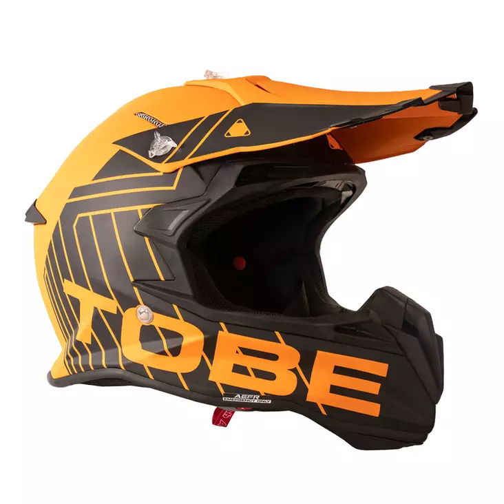 Crosshjälm Tobe Terminator Stripe, orange/svart - Crosshjälmar - 632-6120-503-0 - 1