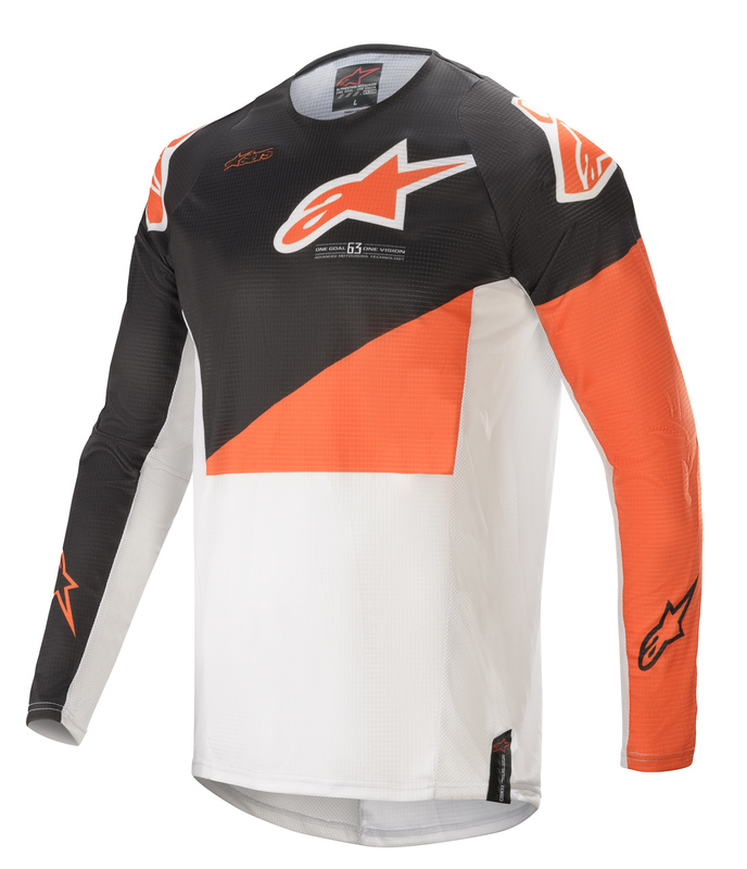 Crosströja Alpinestars Techstar Factory grå/orange/vit - Crosströjor - D346900 - 2
