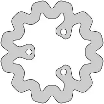 Delta Braking Bromsskiva, Bak, Ø180mm, Aprilia / Derbi Senda / Gilera / Rieju - Bromsklossar - 234-DBD120 - 1