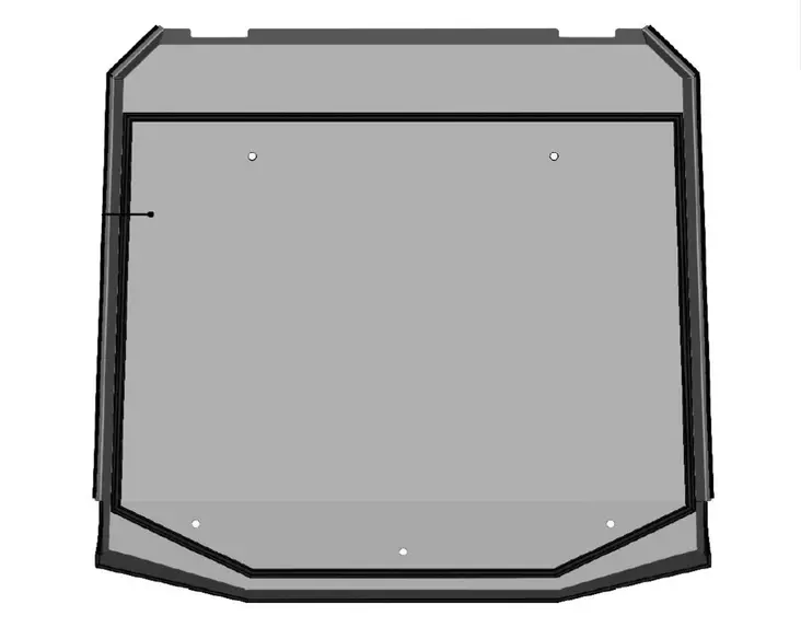 DFK Takpanel med tätning Can-Am Maverick Trail - Reservdelar för DFK-värmehyttar - 723-52S05U01-30M00 - 0