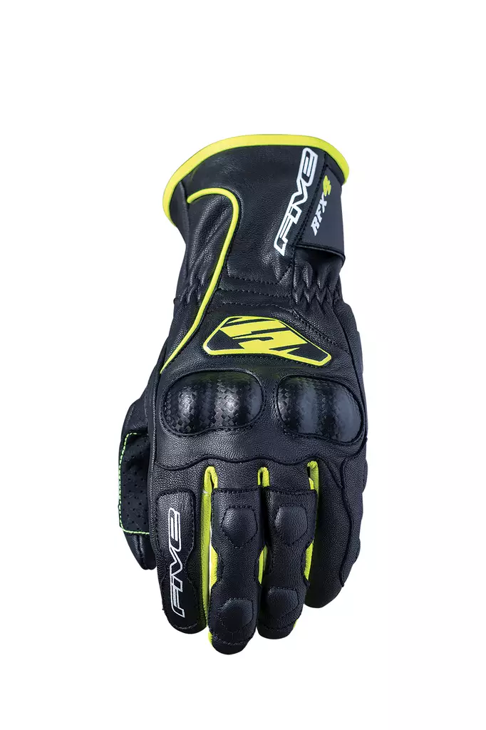 Five Handske RFX4 Svart/Fluogul - MC handskar - 661-18505-0 - 1