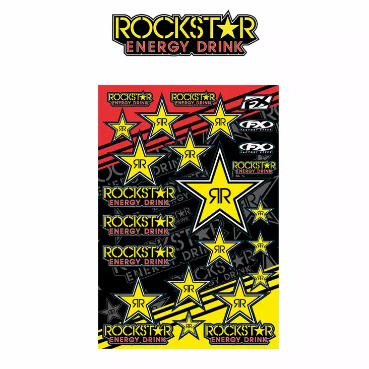 Dekal-kit FX Factory Effex, Mylar Rockstar Energy - MC Dekaler - 15-68700 - 1