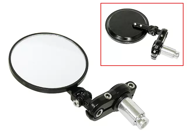 Hyper Styrände-Backspegel Svart - MC Speglar - 30-3310 - 1