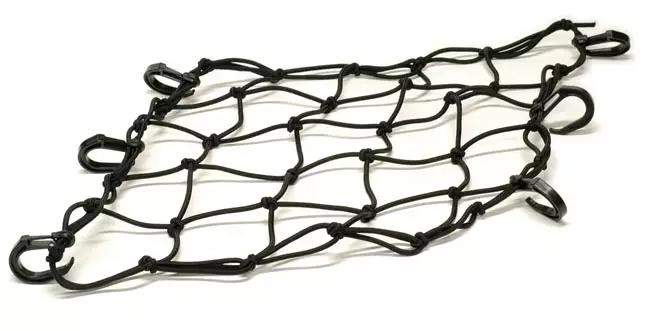 Hyper Silver baggagenät svart 15"X15" - MC Draglinor och transport produkter - 32-1805-0 - 1