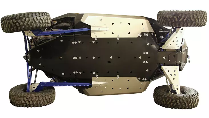 Iron Baltic aluminium/plast hasplåtssats för Polaris RZR Pro XP - ATV plast hasplåtar - 0226600 - 1