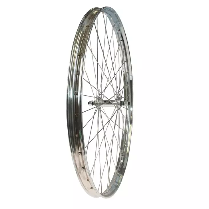 Transporthjul 26" 24-584, Union 3/8", krom stålfälg, 2,34 mm ekrar - Övriga fälgar - 60070 - 2