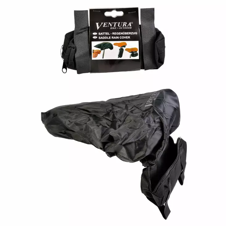 Sadelskydd, vattentät inkl. transportväska, universal, svart - Sitsskydd - 69380 - 1