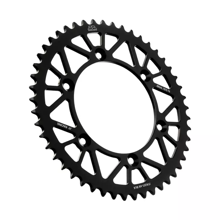 JT Bakdrev Aluminium 7075 T6 Svart JTA251.49BLK - Motocross bakdrev - 274-A251-49-0 - 1