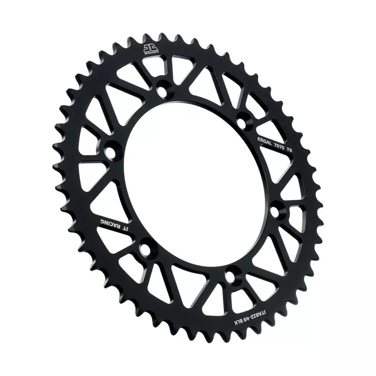 JT Bakdrev Aluminium 7075 T6 Svart JTA822.49BLK - Motocross bakdrev - 274-A822-49-0 - 1