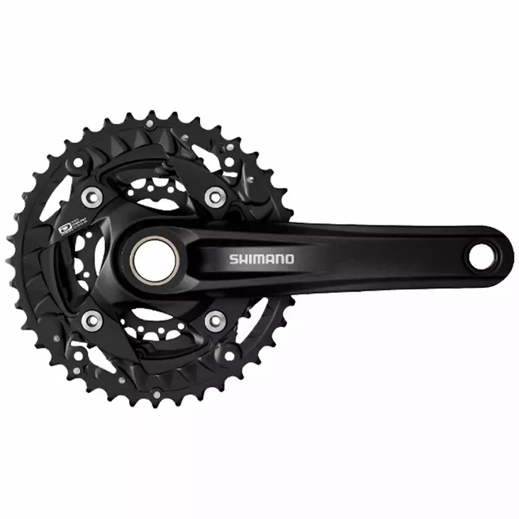 Shimano FC-MT500 vevarmspar, 40/30/22, 10v, 175mm alu, Hollowtech, svart - Pedalvevspar - 61360 - 1