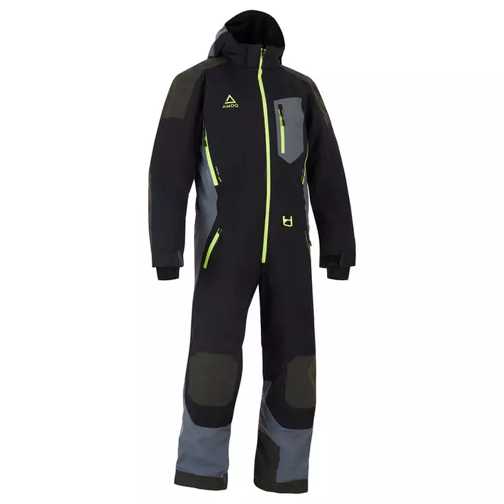 Skoteroverall AMOQ Eclipse, svart/grå/gul - Skoteroveraller - 645-23140204-0 - 2