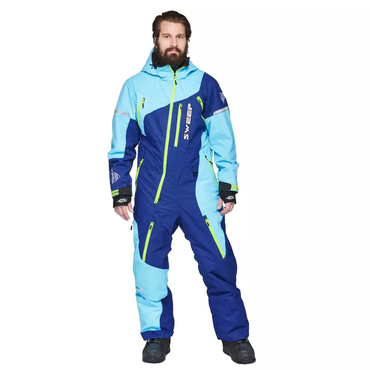 Skoteroverall Sweep Snowcore Evo 2.0, blå/ljusblå - Skoteroveraller - 537-2013-0 - 1