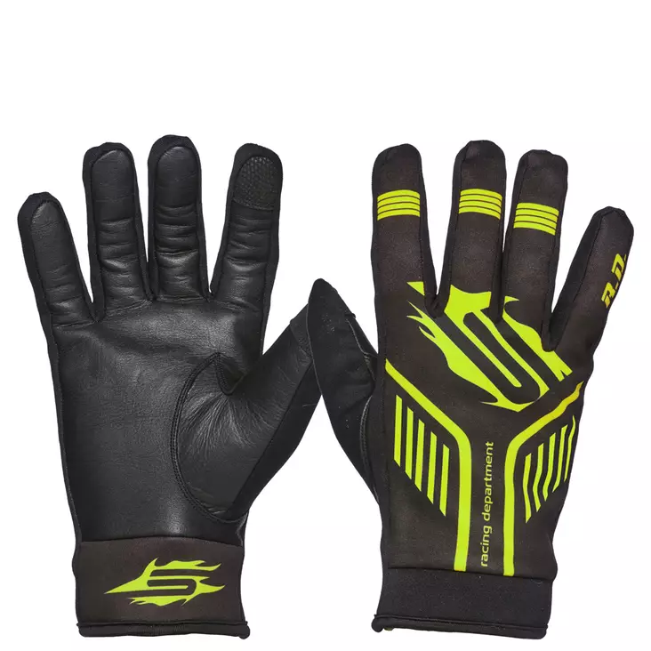 Handskar Sweep Racing 2.0, svart/gul - Skoterhandskar - 534-2002-0 - 1
