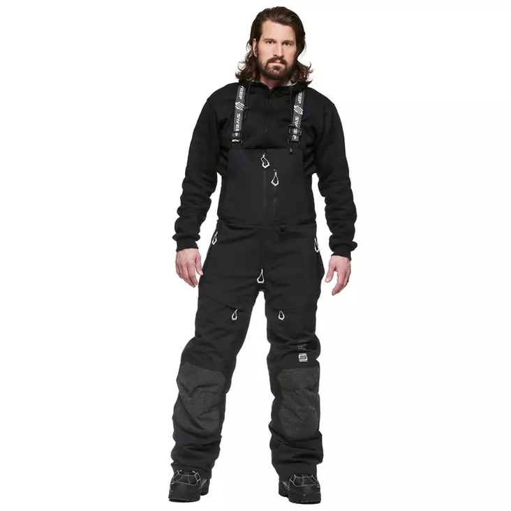 Miesten mustat kelkkahousut - Skoterbyxor - 537-2118-0 - 1