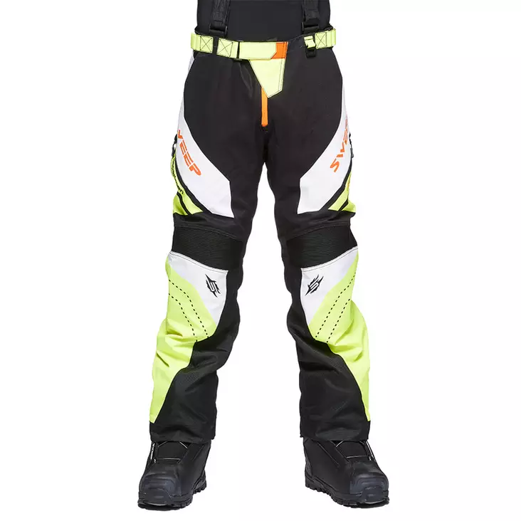 Skoterbyxor Sweep Racing Division 2.0, svart/vit/gul/orange - Skoterbyxor - 537-2062-0 - 1