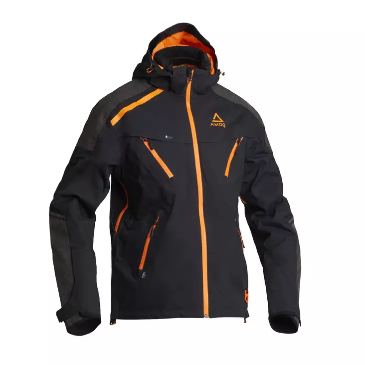 AMOQ Orbit skoterjacka, svart/orange - Skoterjackor - 645-22062408-0 - 1