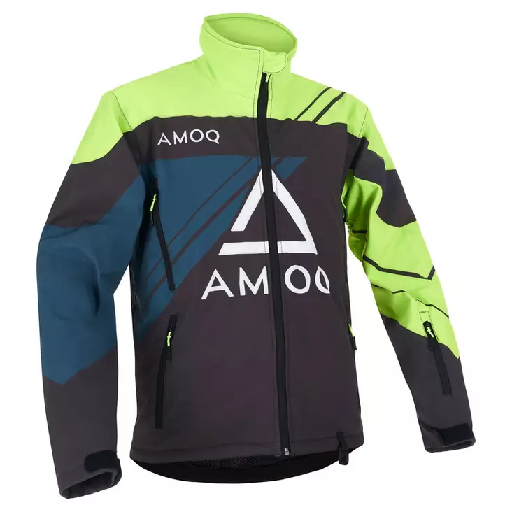 AMOQ Snowcross skoterjacka, svart/gul - Skoterjackor - 645-22061504-0 - 3