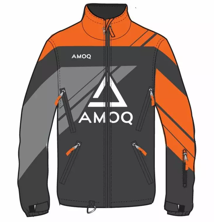 AMOQ Snowcross skoterjacka, svart/orange - Skoterjackor - 645-22061508-0 - 1