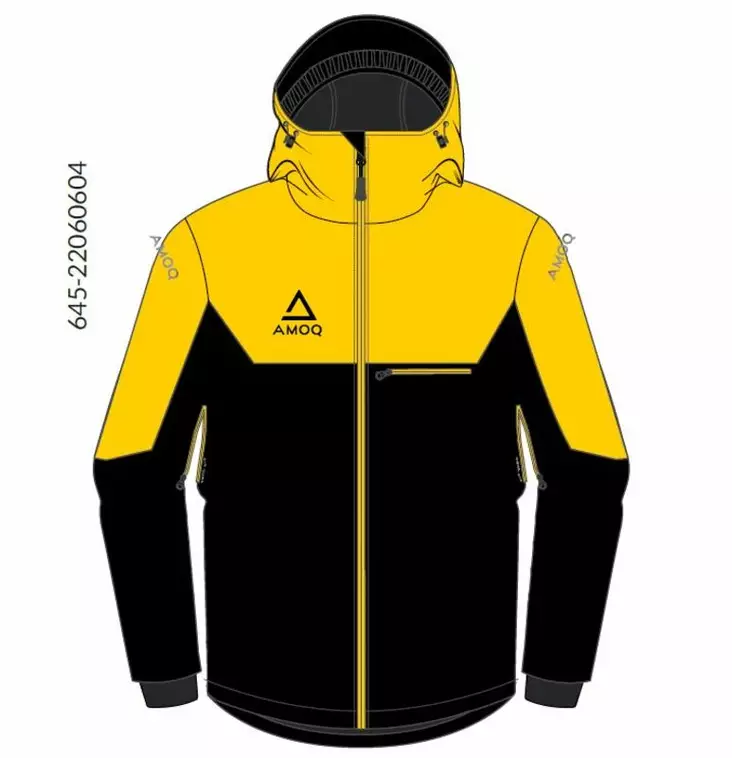 AMOQ Void skoterjacka, svart/gul - Skoterjackor - 645-22060604-0 - 1