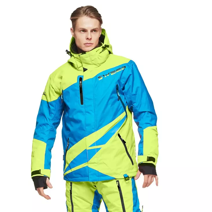 Skoterjacka Sweep Rush Touring, gul/blå - Skoterjackor - 532-9011-0 - 1