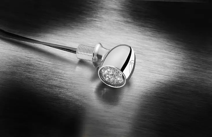 Kellermann Atto® DF chrome with clear glass - MC Blinkers - 152-156100 - 1