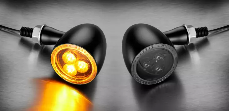 Kellermann Bullet 1000® Dark black with strongly tinted glass - MC Blinkers - 152-184100 - 1