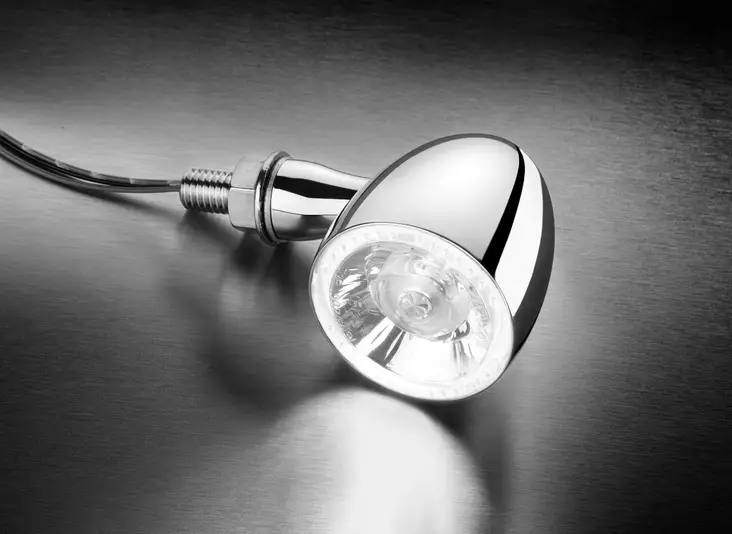 Kellermann Bullet 1000® PL White chrome with clear glass - MC Blinkers - 152-183100 - 1